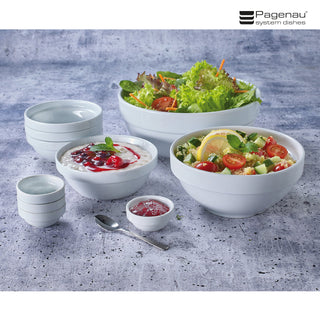Set of 6 EURO PLUS bowls Ø 7.5 x 3.5 cm - 70 ml (stackable)