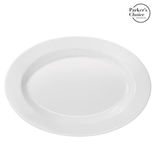 Set of 6 FLORENCE plates oval 33 x 22.5 cm